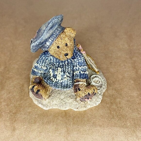 Boyds Bears Bearstone Resin Figurine #2012 Christian by the Sea 1993 Retired - Picture 1 of 3
